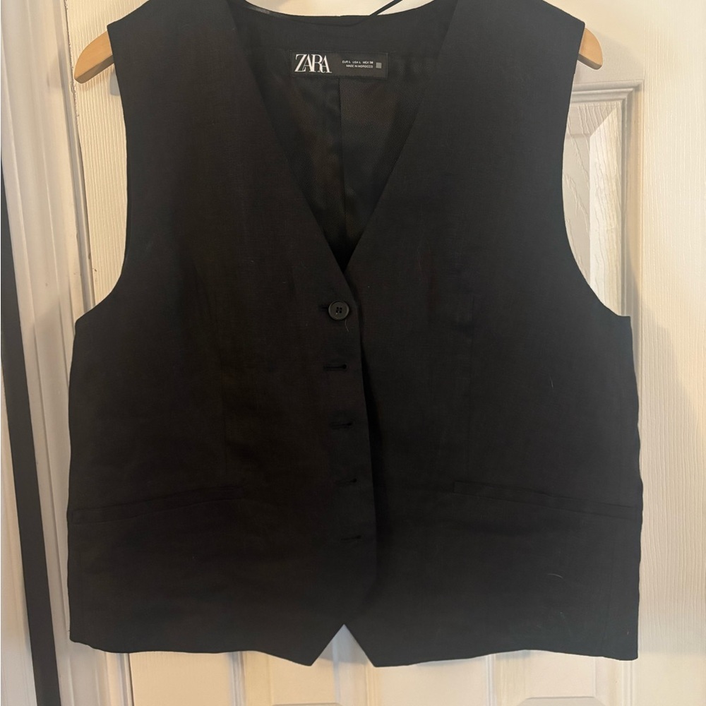 Zara Elegant Black Vest